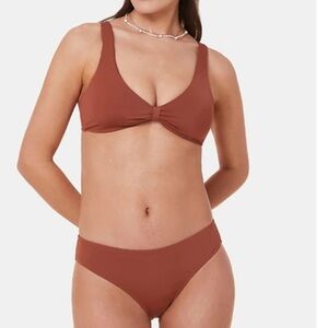 Andie Bikini Set Amor Top Bikini Bottom Sequoia size S NWT/NWOT